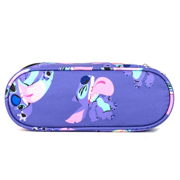 Détail de la fermeture éclair solide et du tissu polyester de la trousse Stitch CERDÁ