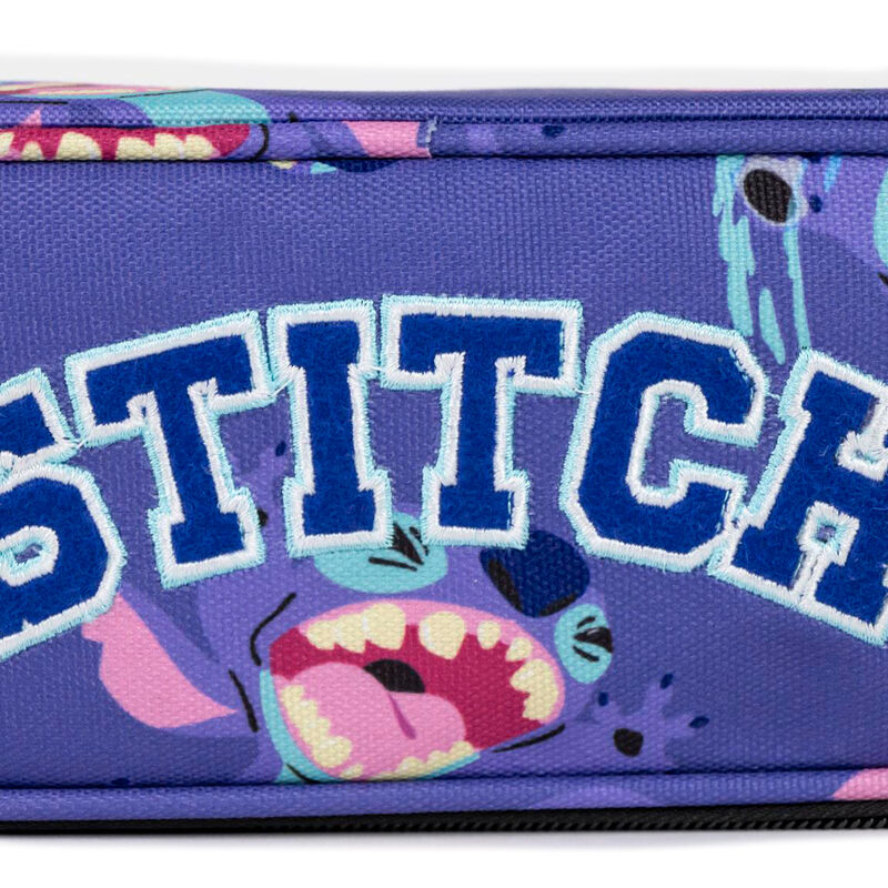 Trousse Stitch CERDÁ ouverte montrant l’espace intérieur pour ranger crayons et accessoires