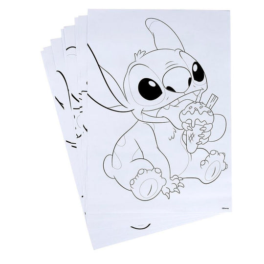 Packaging du set de papeterie Disney Stitch CERDÁ montrant le personnage Stitch en couleurs vives