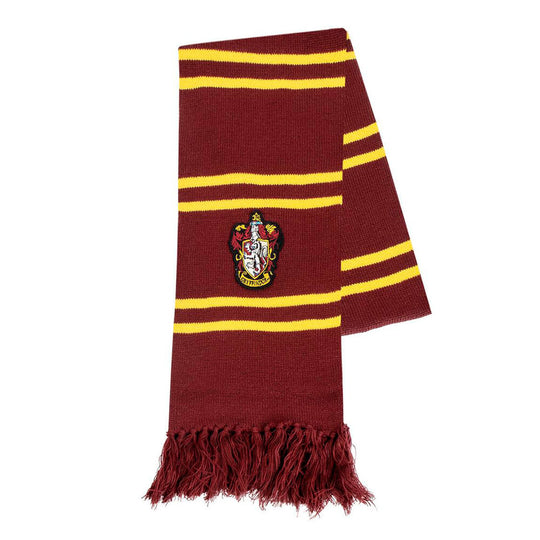 Écharpe Gryffindor Harry Potter CERDÁ rouge et or, taille unique, vue détaillée du tissage et des couleurs vives.