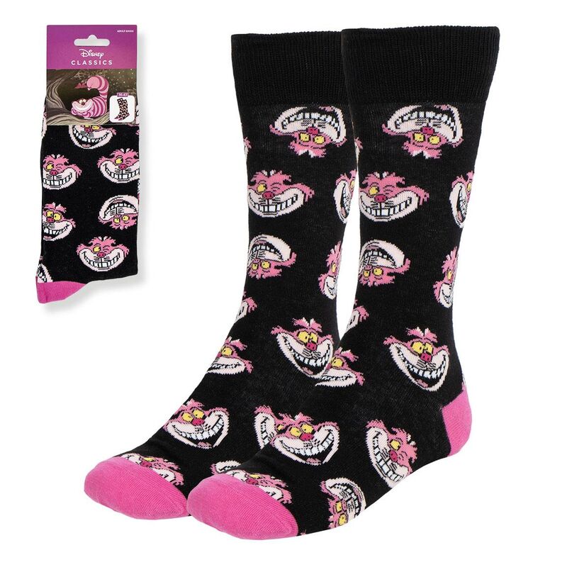 Chaussettes adultes Disney Alice au Pays des Merveilles CERDÁ taille 41-45 avec motifs colorés et confortables.