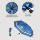 Ensemble des quatre images présentant différentes vues du parapluie pliant Harry Potter Ravenclaw