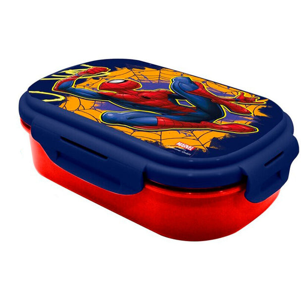 Set de couverts assortis inclus avec la lunch box Spiderman Marvel, design pratique et coloré pour enfants