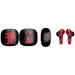 Casque sans fil Marvel Deadpool EXQUISITE GAMING avec design rouge et noir sur fond blanc
