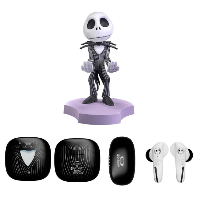 Casque sans fil Jack Disney L'Étrange Noël de Monsieur Jack avec design unique et écouteurs ergonomiques