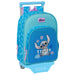 Vue de face du trolley Disney Stitch Hawaii 34cm avec poche avant et design coloré