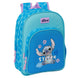 Sac à dos Disney Stitch Hawaii 34cm vue de face avec motif coloré et grande poche avant