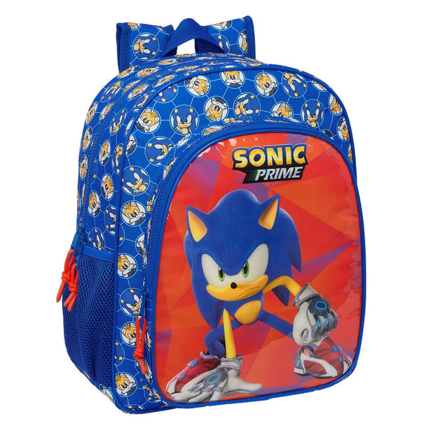 Sac à dos Sonic Prime SAFTA 38cm avec design adaptable et poches latérales pour bouteilles