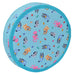 Contenu de la trousse Bluey : crayons de couleur, feutres, gomme et taille-crayons bien rangés