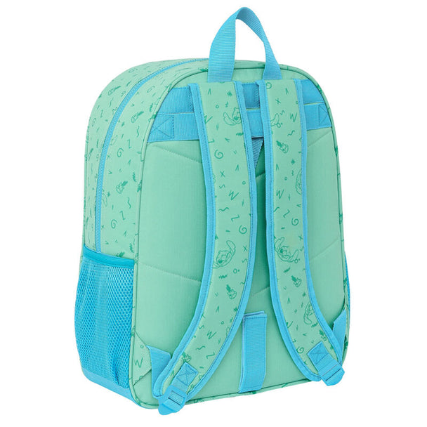 Détail des bretelles ergonomiques et rembourrées du sac à dos Stitch Aloha