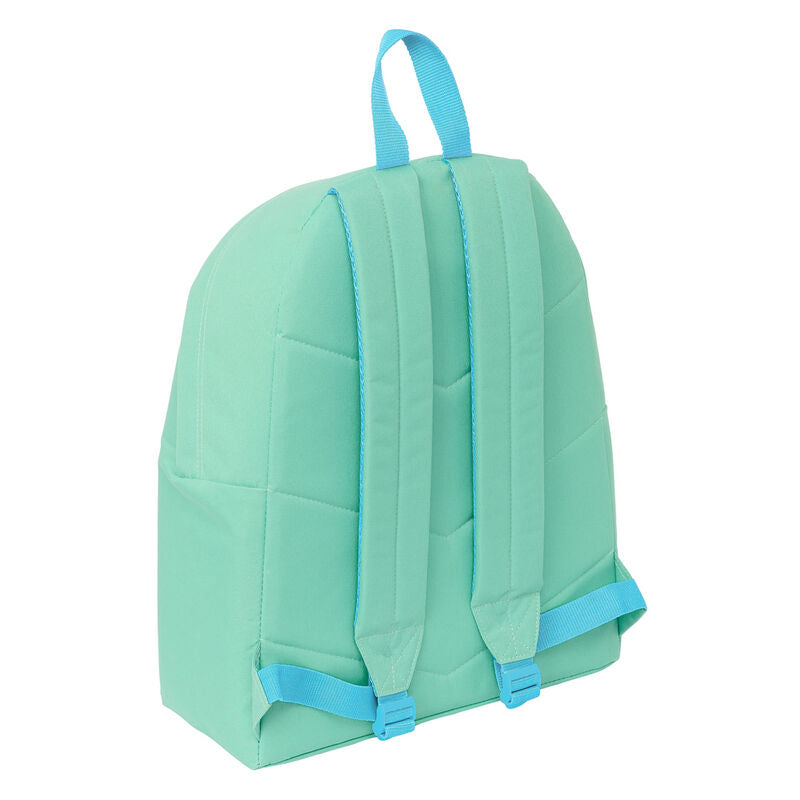 Détail des bretelles ergonomiques et rembourrées du sac à dos Disney Stitch Aloha pour un confort optimal