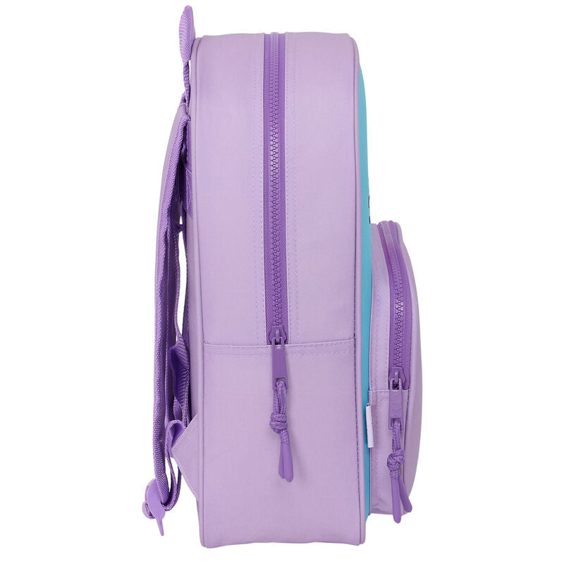 Sac à dos Disney Stitch Sweet fixé sur un trolley grâce à sa sangle arrière adaptable