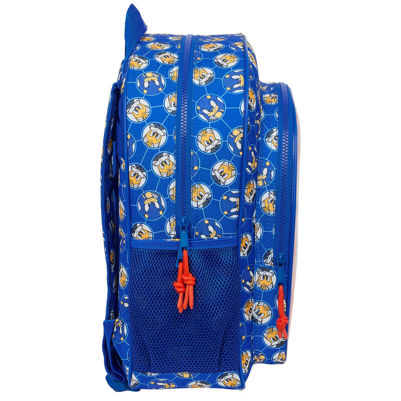Détail des bretelles ergonomiques et dos rembourré du sac à dos Sonic Prime 38cm