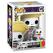 Figurine Funko POP Zero le chien fantôme à côté de Jack Skellington, présentée dans son emballage collector.