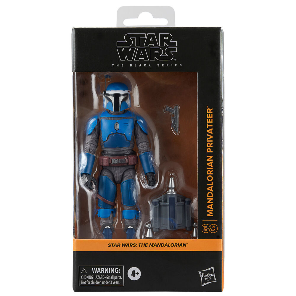 Figurine Star Wars The Mandalorian Privateer 15cm en position debout avec armure détaillée