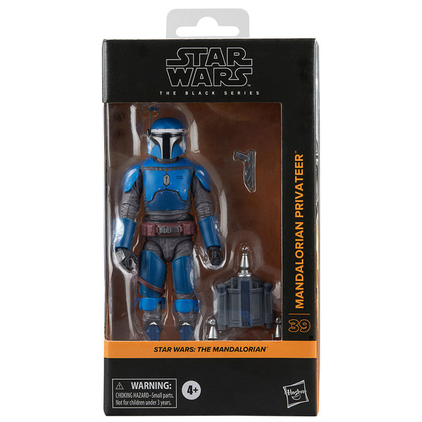 Figurine Star Wars The Mandalorian Privateer 15cm en position debout avec armure détaillée