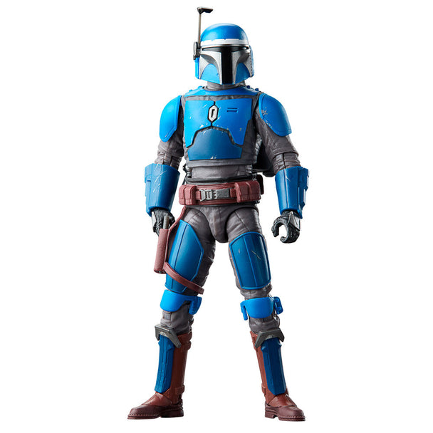 Vue rapprochée de la tête articulée de la figurine Mandalorian Privateer HASBRO Black Series