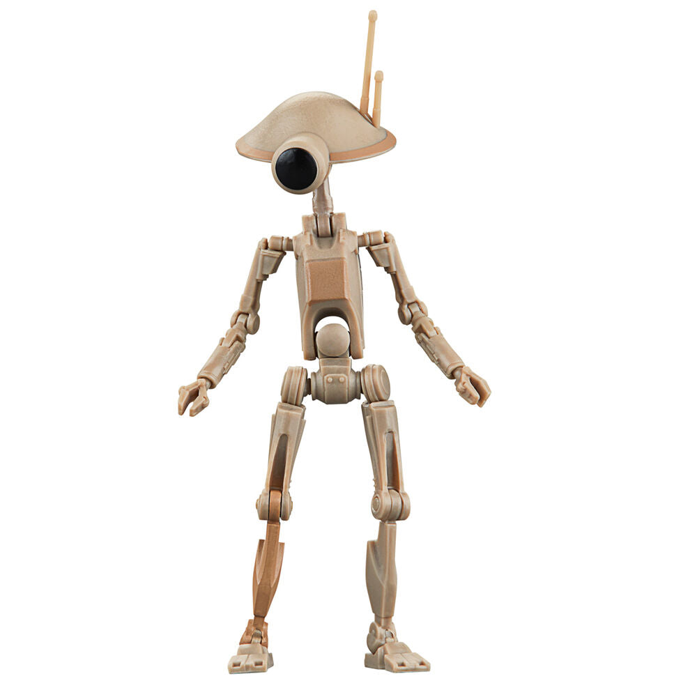 Figurines R5-D4 et BD-72 côte à côte sur fond blanc, 15cm chacune