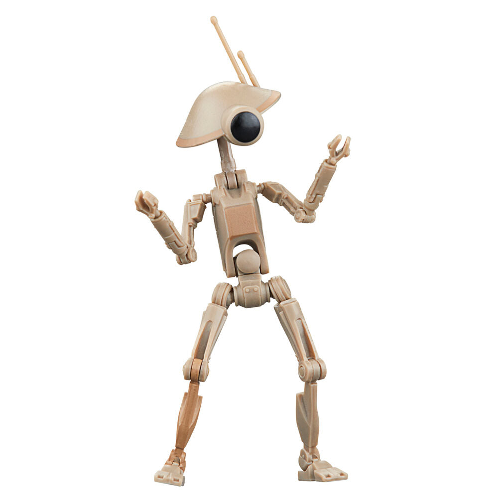 Accessoires fournis avec la figurine BD-72 exposés à côté