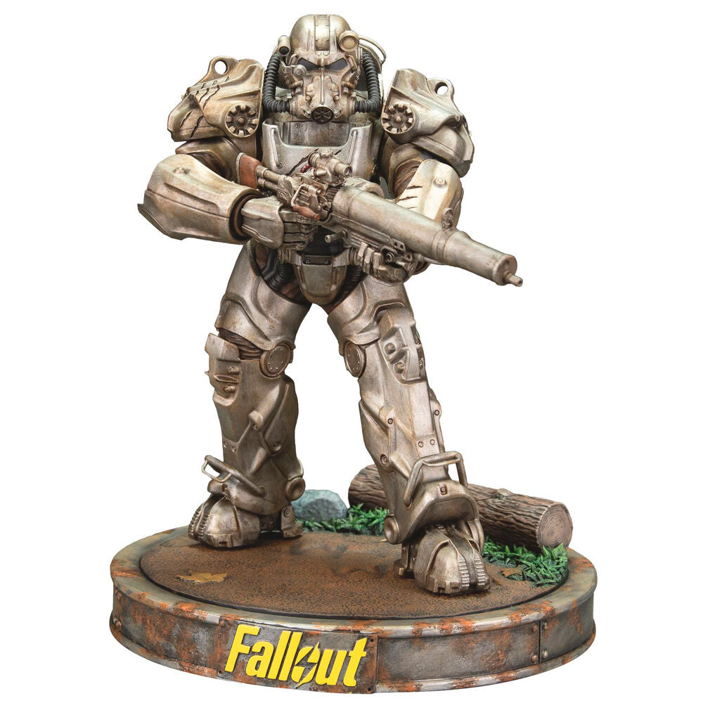 Figurine Fallout Maximus de 25cm en PVC par DARK HORSE, vue frontale détaillée avec couleurs vives.