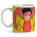 Mug en céramique Marvel X-Men Jubilee avec illustration colorée du personnage, vue de face sur fond blanc