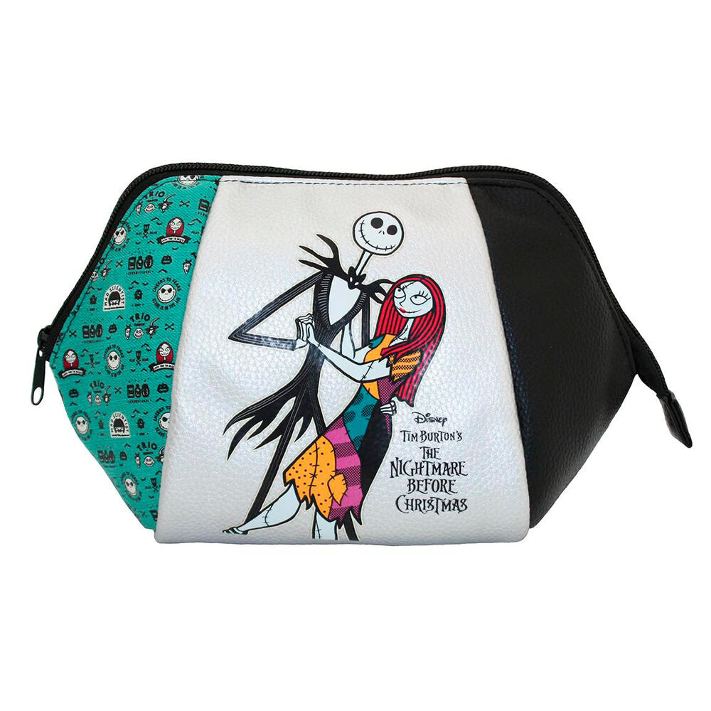 Trousse de maquillage Disney Nightmare Before Christmas CERDÁ avec illustration des personnages du film sur fond noir.