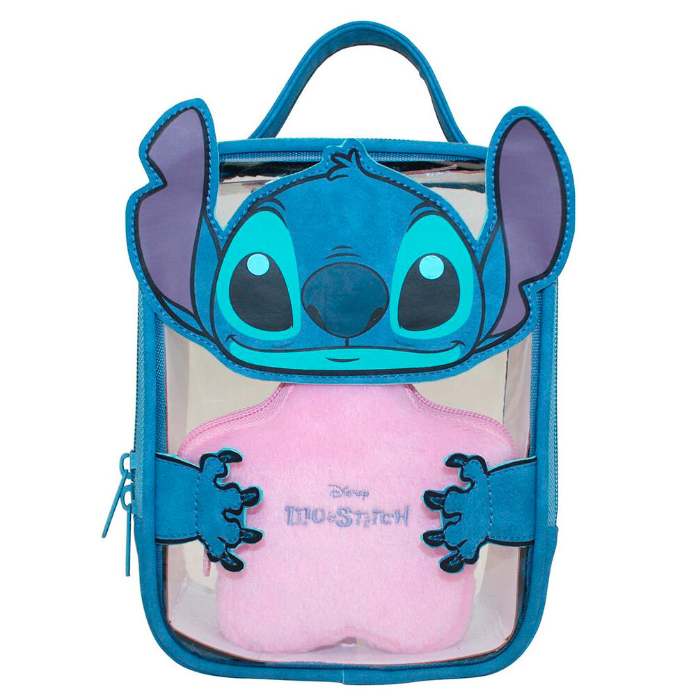 Vanity case Disney Stitch de la marque CERDÁ avec design coloré et compartiments pratiques pour maquillage.