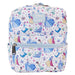 Vue de face du sac à dos Loungefly Disney Princess Manga avec imprimé coloré et bretelles ajustables.