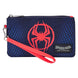 Vue de face du porte-monnaie Loungefly Spider-Verse Miles Morales avec impression du costume emblématique