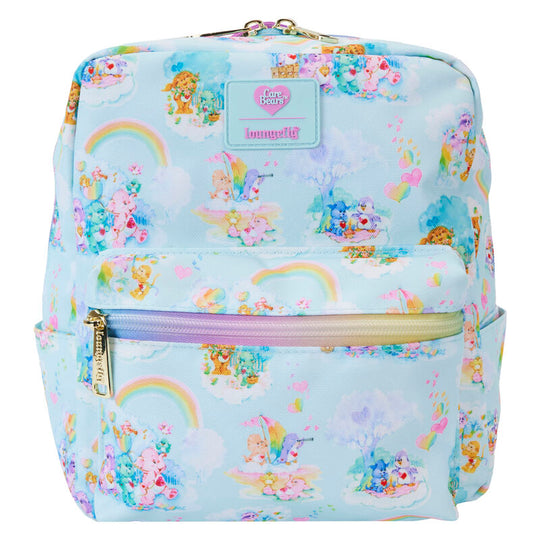 Sac à dos Loungefly Care Bears Cousins Forest of Feelings en nylon avec imprimé coloré visible de face