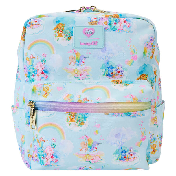 Sac à dos Loungefly Care Bears Cousins Forest of Feelings en nylon avec imprimé coloré visible de face