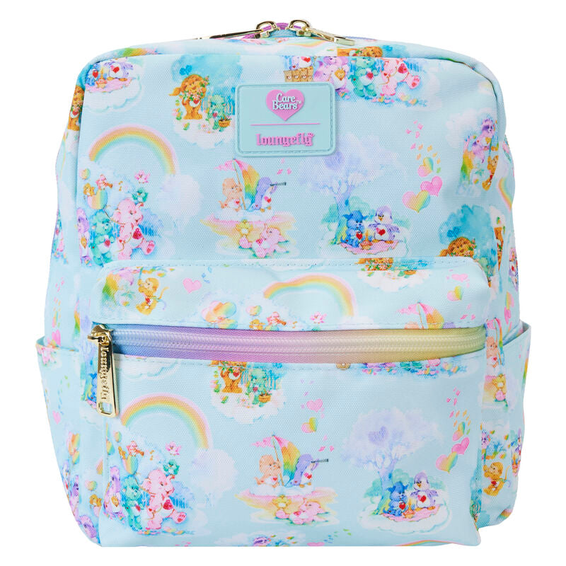 Sac à dos Loungefly Care Bears Cousins Forest of Feelings en nylon avec imprimé coloré visible de face