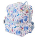 Détail des poches latérales en nylon robuste du sac à dos Loungefly Disney Princess Manga.
