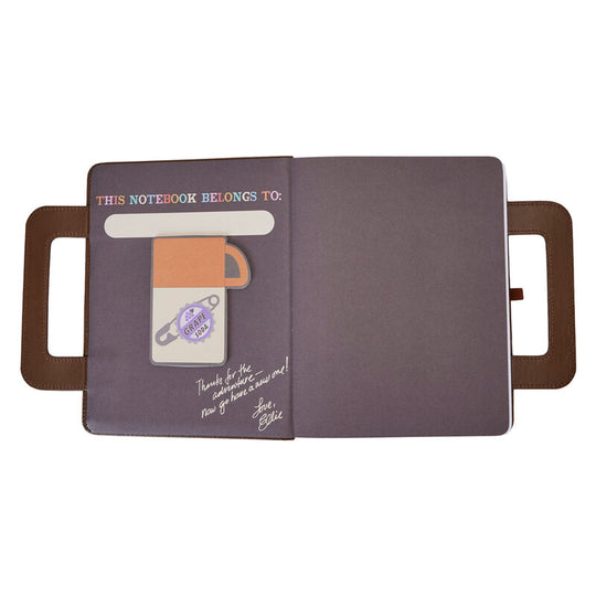 Bloc-notes adhésif intégré visible à l'intérieur du carnet Loungefly Up 15e Anniversaire