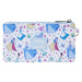 Intérieur doublé assorti visible de la pochette Loungefly Disney Princess en nylon vegan