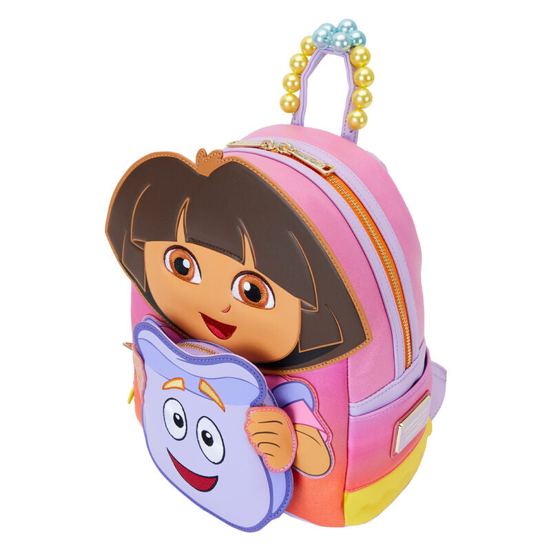 Photo des bandoulières rembourrées et ajustables du sac à dos Dora l'exploratrice Loungefly