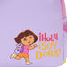 Image de la poignée perlée et des finitions métalliques dorées du sac à dos Loungefly Dora