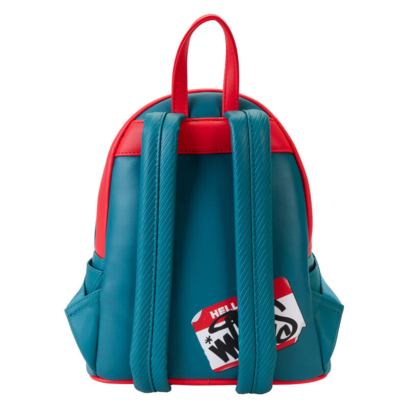 Présentation du sac à dos mini Loungefly Spider-Verse sur fond neutre