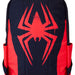 Sac à dos Loungefly Marvel Spider-Verse porté sur le dos, démontrant son style et confort