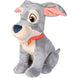 Détail du visage doux et expressif de la peluche Tramp Disney, 35 cm
