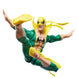 Zoom sur la tête sculptée de la figurine Iron Fist Marvel 15cm