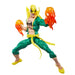 Vue de dos de la figurine Iron Fist Marvel avec costume détaillé