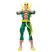 Vue de profil de la figurine Luke Cage Marvel mettant en valeur les muscles