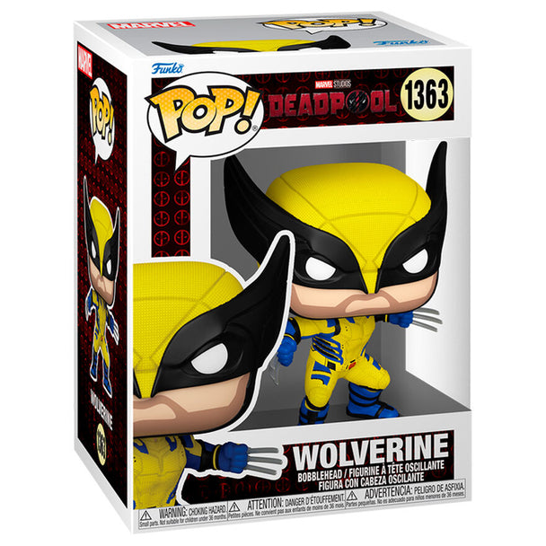 Figurine Funko POP Deadpool Marvel en vinyle de 9 cm avec design détaillé et boîte cadeau