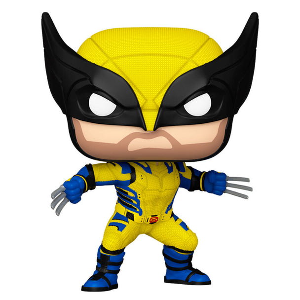 Figurine Funko POP Wolverine Marvel 9 cm en vinyle, présentée dans sa boîte collector