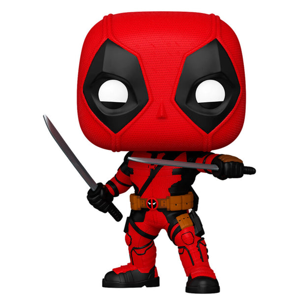Figurine Funko POP Deadpool Marvel en vinyle de 9 cm dans sa boîte cadeau originale, vue de face