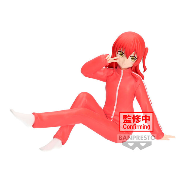Figurine Ikuyo Kita de Bocchi The Rock! en pose dynamique, vue de face, haute de 16 cm
