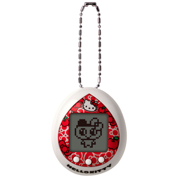 Vue de face du Tamagotchi Hello Kitty 50e anniversaire avec écran et boutons visibles