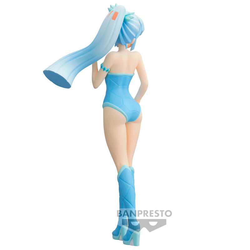 Vue rapprochée des détails de la figurine Oyuki Glitter & Glamours BANPRESTO, soulignant la qualité de finition