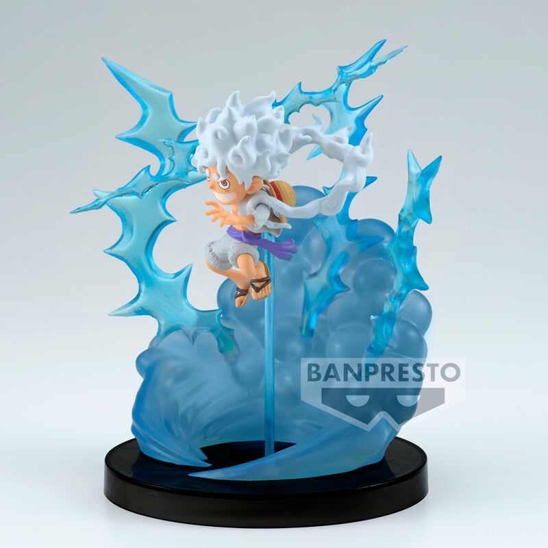 Vue rapprochée de la tête et du visage expressif de Monkey D Luffy Gear 5 WCF Special